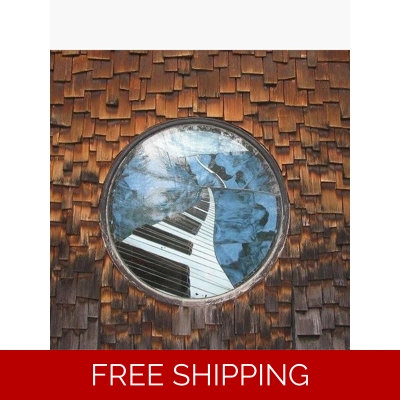 Le Studio Poster Building Piano Window Shingles